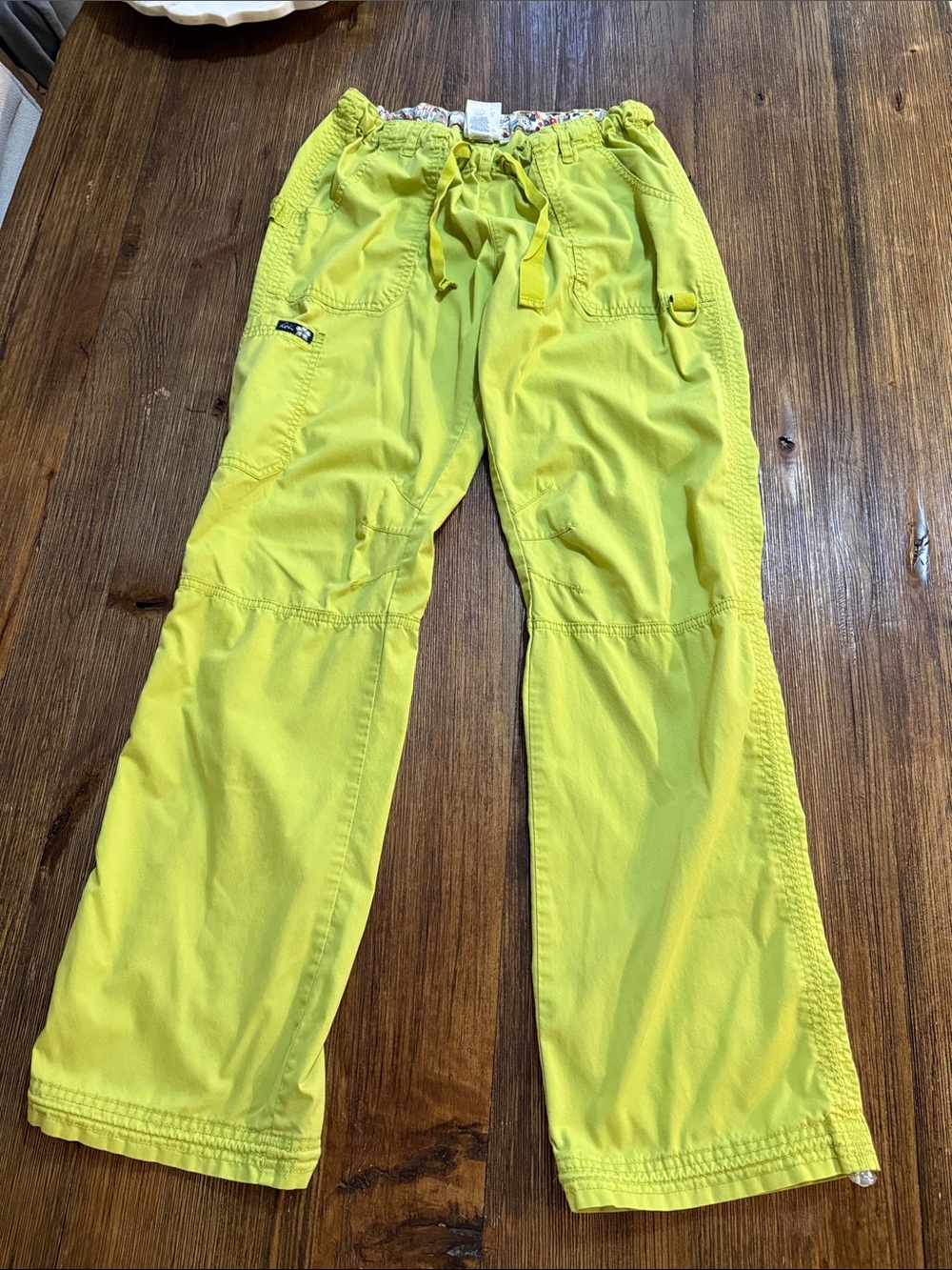 koi Neon Lime Pull-On Jogger Pants - Picture 5 of 8